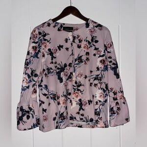 Gramercy 22 Floral Bell Sleeve Cardigan Women XL Cottagecore Prairie Casual Work